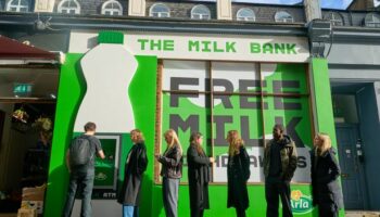 First ever milk ATM installed in UK to give free dairy to those who need it most