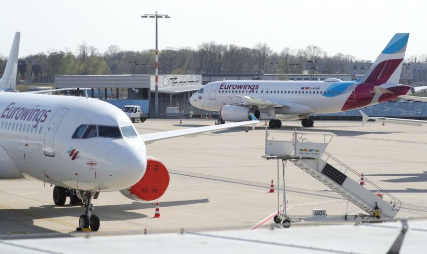 Flugverkehr: Eurowings streicht Flüge von und nach Hamburg