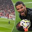 Former Liverpool goalkeeper David James turns Anfield VILLAIN as he shatters 11-year-old boy's dream of scoring a penalty at half-time by saving both of his shots... despite boos from the crowd