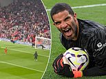 Former Liverpool goalkeeper David James turns Anfield VILLAIN as he shatters 11-year-old boy's dream of scoring a penalty at half-time by saving both of his shots... despite boos from the crowd