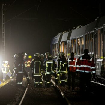 Germany: Busy train derails in Saarland, hitting large rock