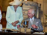 Ghosts of the past for King Charles and Queen Camilla as they sign Bible on Australia tour previously inked by Queen Elizabeth and Prince Philip, as well as the monarch and Diana back in 1983