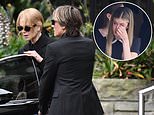 Grief-stricken Nicole Kidman is comforted by her husband Keith Urban at her mother Janelle's funeral as their daughter Sunday Rose breaks down in tears