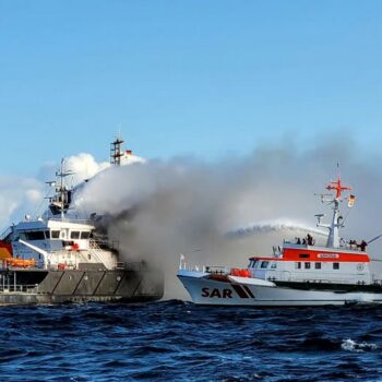 Großeinsatz in der Ostsee nach Brand auf Öl-Tanker