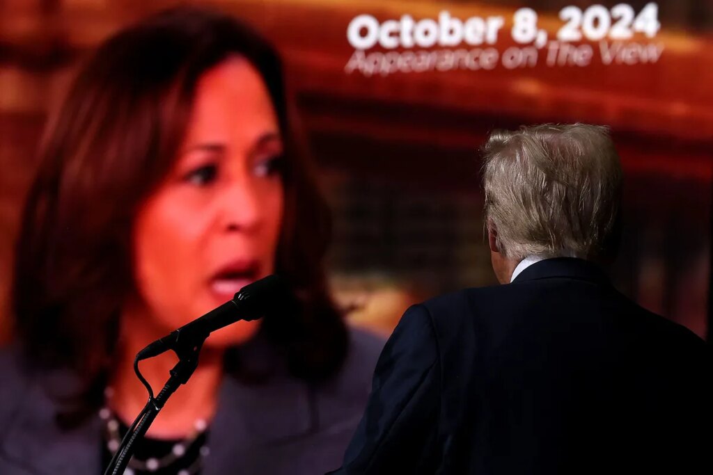 Harris presume de "resiliencia física y mental" y juega la carta de la salud contra Trump