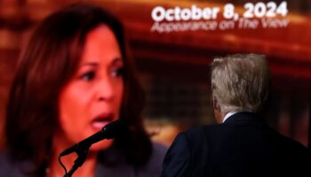 Harris presume de "resiliencia física y mental" y juega la carta de la salud contra Trump