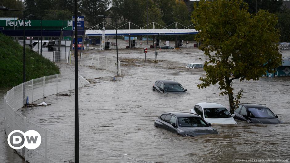 Heftige Regenfälle sorgen für Überschwemmungen in Frankreich