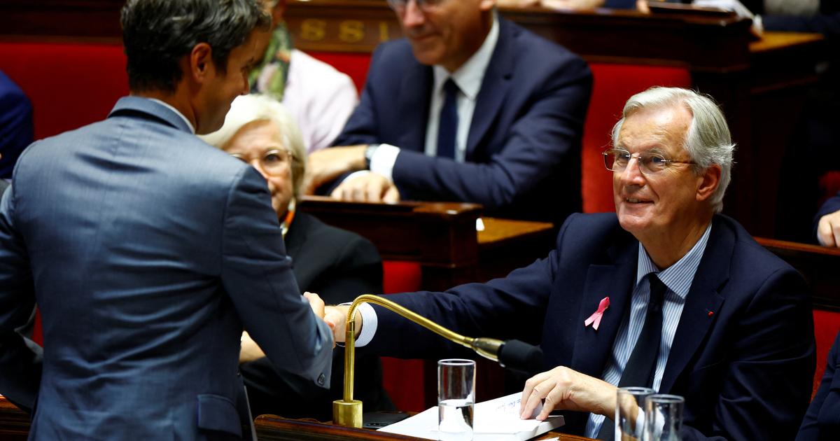 Impôts : grinçant, Barnier promet à Attal d’être «attentif à ses propositions pour faire face au déficit qu’il a trouvé»