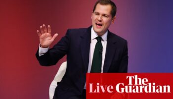 Jenrick tells Tory conference Q&A he gave his daughter middle name of Thatcher – UK politics live