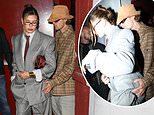 Justin Bieber and suited wife Hailey prove they are stronger than ever amid Diddy drama as he cheekily squeezes her bottom while leaving bash with pals Kylie and Kendall Jenner in LA