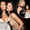 Kim Kardashian lets her hair down with sisters Kylie and Kendall Jenner as they party inside the star-studded Academy Museum Gala