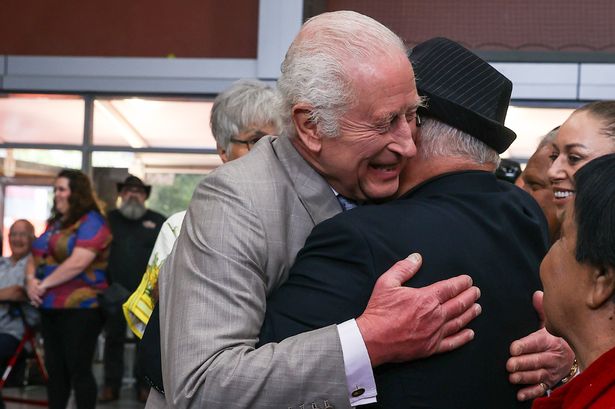 King Charles' unexpected three words as he hugs survivor of Australia's 'stolen generation'