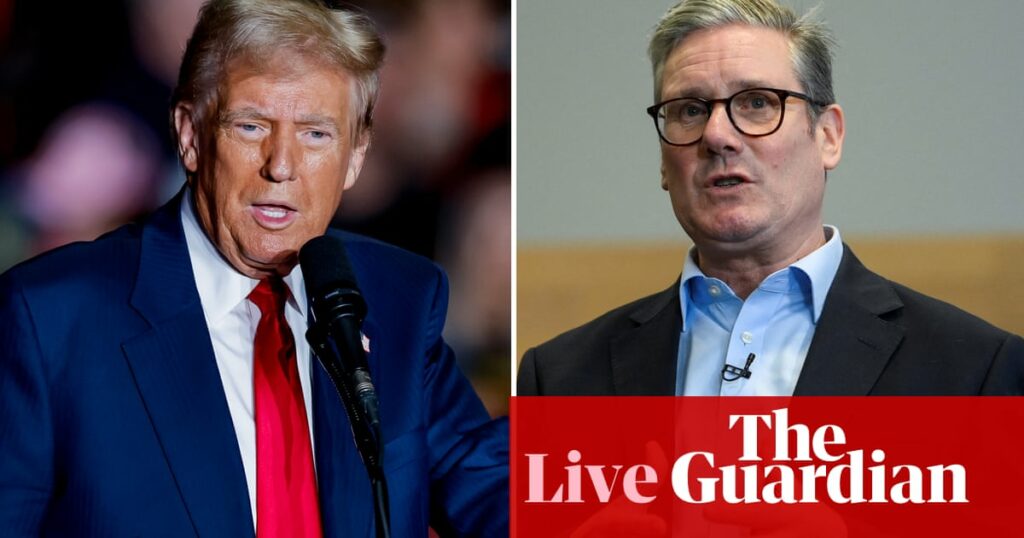 Labour plays down row with Donald Trump over claim of US election interference – UK politics live