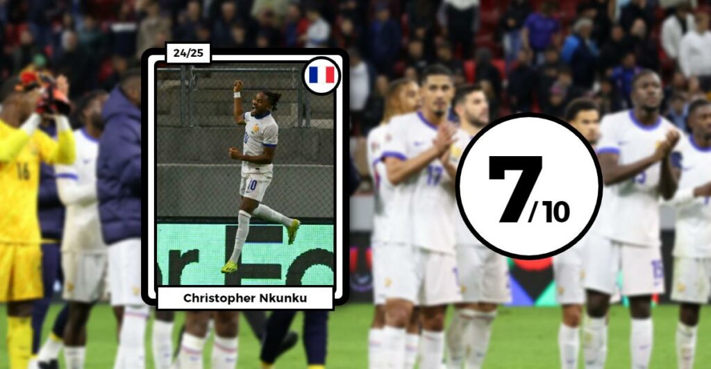 Les notes des Bleus contre Israël : Nkunku séduisant, Olise affligeant, Guendouzi virevoltant