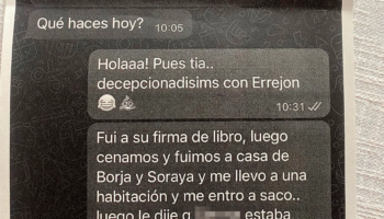 Los whatsapps que Elisa Mouliaá adjunta a la denuncia contra Íñigo Errejón: "Siguió intentándolo y ya le paré otra vez los pies y le dije que me estaba invadiendo"