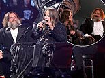 Master and apprentice! Star-struck Jack Black welcomes Ozzy Osbourne at the Rock & Roll Hall Of Fame after admitting Black Sabbath 'changed his life' -  as Tenacious D go on hiatus after ill-advised Trump assassination gag