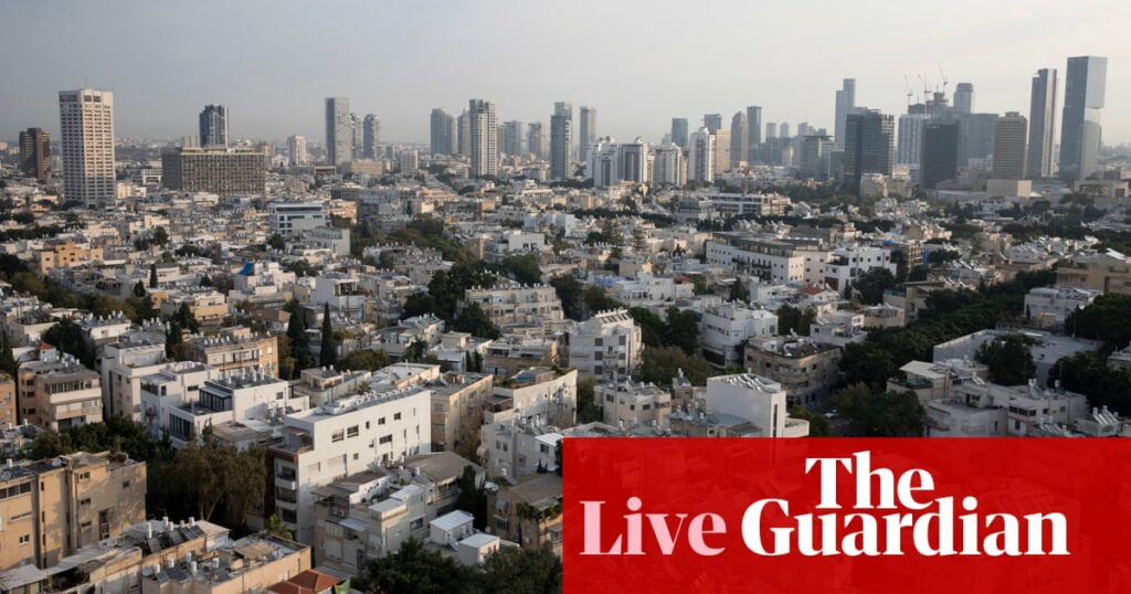 Middle East crisis live: Air raid sirens in Tel Aviv after Hezbollah says it targeted city; Blinken lands in Israel