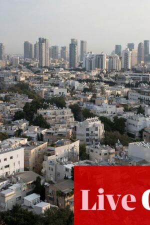 Middle East crisis live: Air raid sirens in Tel Aviv after Hezbollah says it targeted city; Blinken lands in Israel