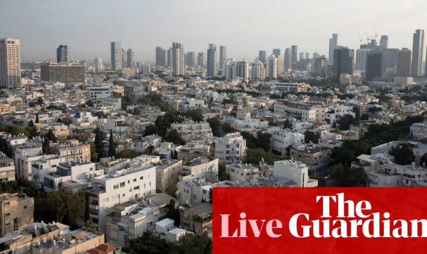 Middle East crisis live: Air raid sirens in Tel Aviv after Hezbollah says it targeted city; Blinken lands in Israel