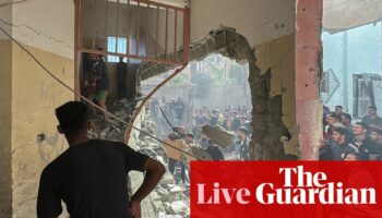 Middle East crisis live: Children among 16 reported killed in strike on school in Gaza refugee camp