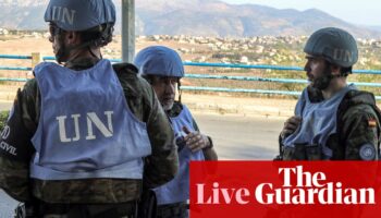 Middle East crisis live: EU chief says Israel firing on peacekeepers ‘not acceptable’; UN says personnel in Lebanon ‘increasingly in jeopardy’