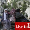 Middle East crisis live: Israeli strike on Gaza residential building kills at least 73 people, officials say