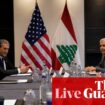 Middle East crisis live: US secretary of state meets Lebanese prime minister in London