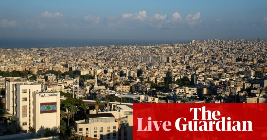 Middle East crisis live: strikes reported in southern Beirut after Israeli evacuation warning