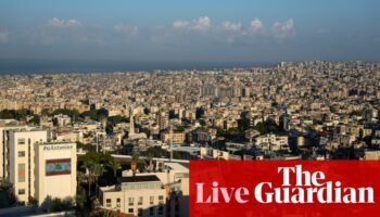 Middle East crisis live: strikes reported in southern Beirut after Israeli evacuation warning