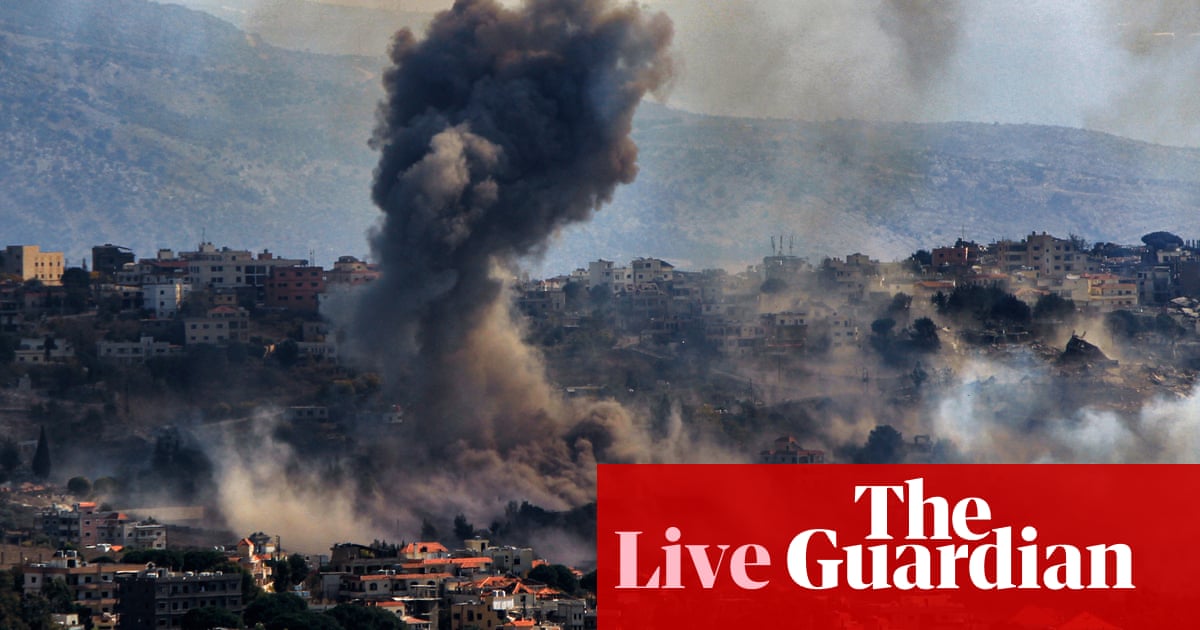 Middle east crisis live: Israel orders evacuations in southern Lebanon, including for refugee camp