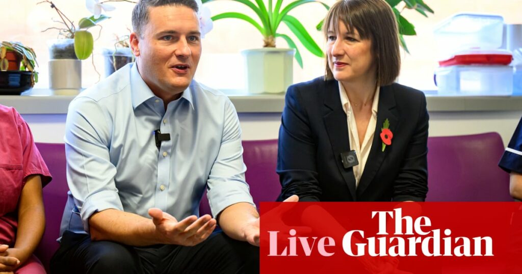 NHS will not be turned around in one budget, says Wes Streeting – UK politics live