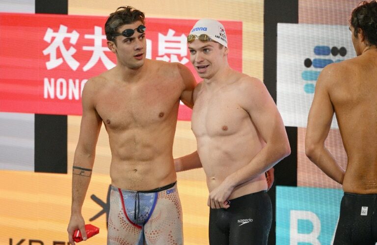 Natation: Marchand et Ponti ex-aequo au sommet du 100 m 4 nages à Incheon