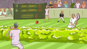 Only the brightest 3 percent of people can find all the mistakes in this tennis game