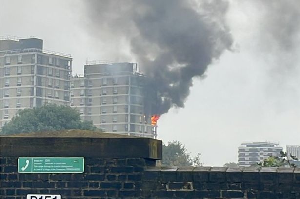 Plaistow fire: Flames and smoke billow from tower block as 70 firefighters battle blaze