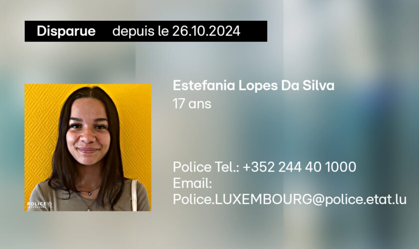 Police: La jeune Estefania est portée disparue au Luxembourg