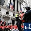 Police arrest pro-Palestinian protesters outside of New York Stock Exchange