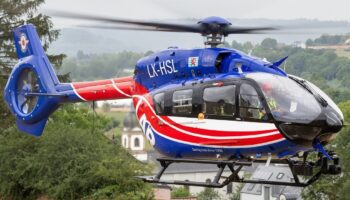 Près de Vianden: Une voiture finit dans le fossé, l'hélicoptère de secours mobilisé