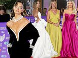 Pride Of Britain Awards 2024: Maura Higgins puts on a VERY busty display in a perilously plunging gown while Cat Deeley stuns in yellow as they join Frankie Bridge and Helen Flanagan on the red carpet