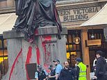 Queen Victoria statue VANDALISED in Sydney just hours before King Charles and Queen Camilla are set to meet crowds in Australian city