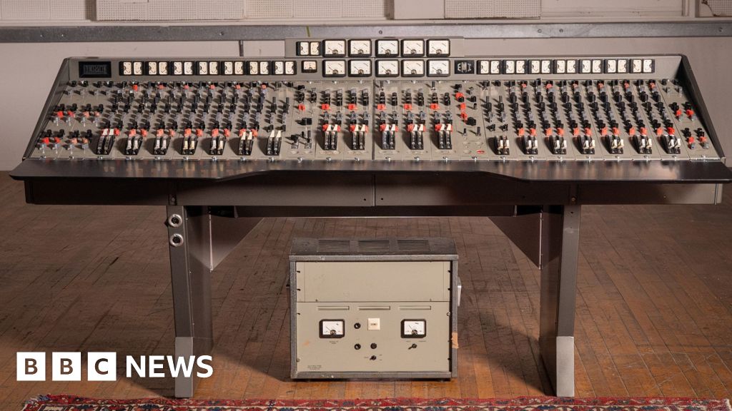 Recording console used by Beatles and found in skip up for auction