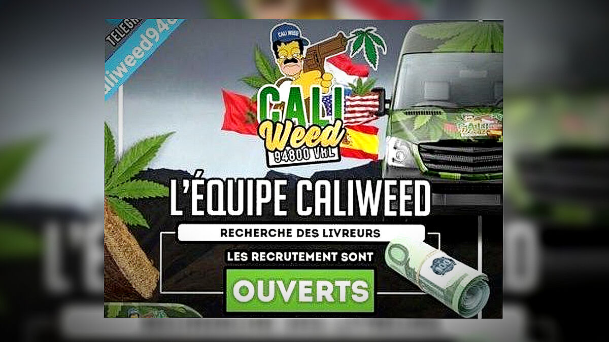 Réseau Caliweed : le spécialiste de la livraison de cannabis passe à la cocaïne et aux drogues de synthèse