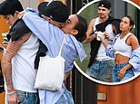 Romeo Beckham confirms romance with stunning photographer and nepo baby Gray Sorrenti as they pack on the PDA during romantic stroll in NYC