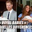 « Royal babies » : les différences entre les deux couples