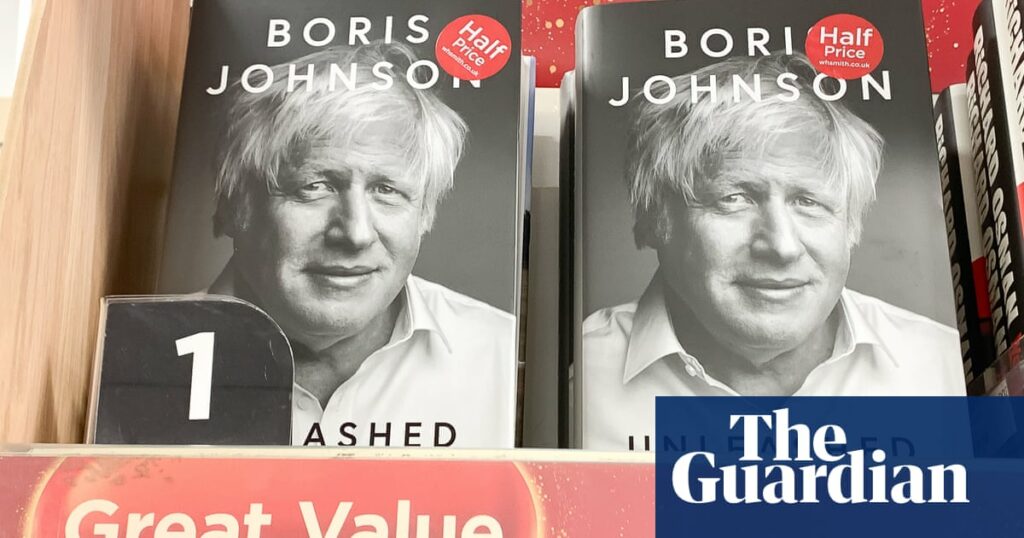 Sales of Boris Johnson’s memoir slump by 62% in second week