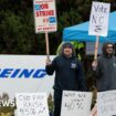 Striking Boeing workers reject 35% pay rise offer