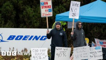 Striking Boeing workers reject 35% pay rise offer