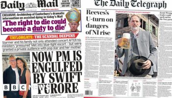 The Papers: 'England pick German' and 'Taylorgate' for Starmer