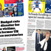 The Papers: Justice cuts would be 'disaster' and 'special needs crisis'