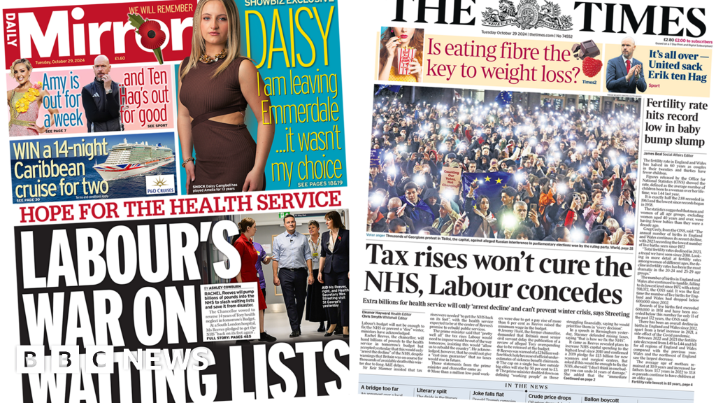 The Papers: Labour targets waiting lists but tax rises 'won't cure NHS'