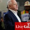 Trump to hammer anti-immigrant message in Colorado; Walz says Trump ‘manufacturing bullshit’ after Detroit insult – live